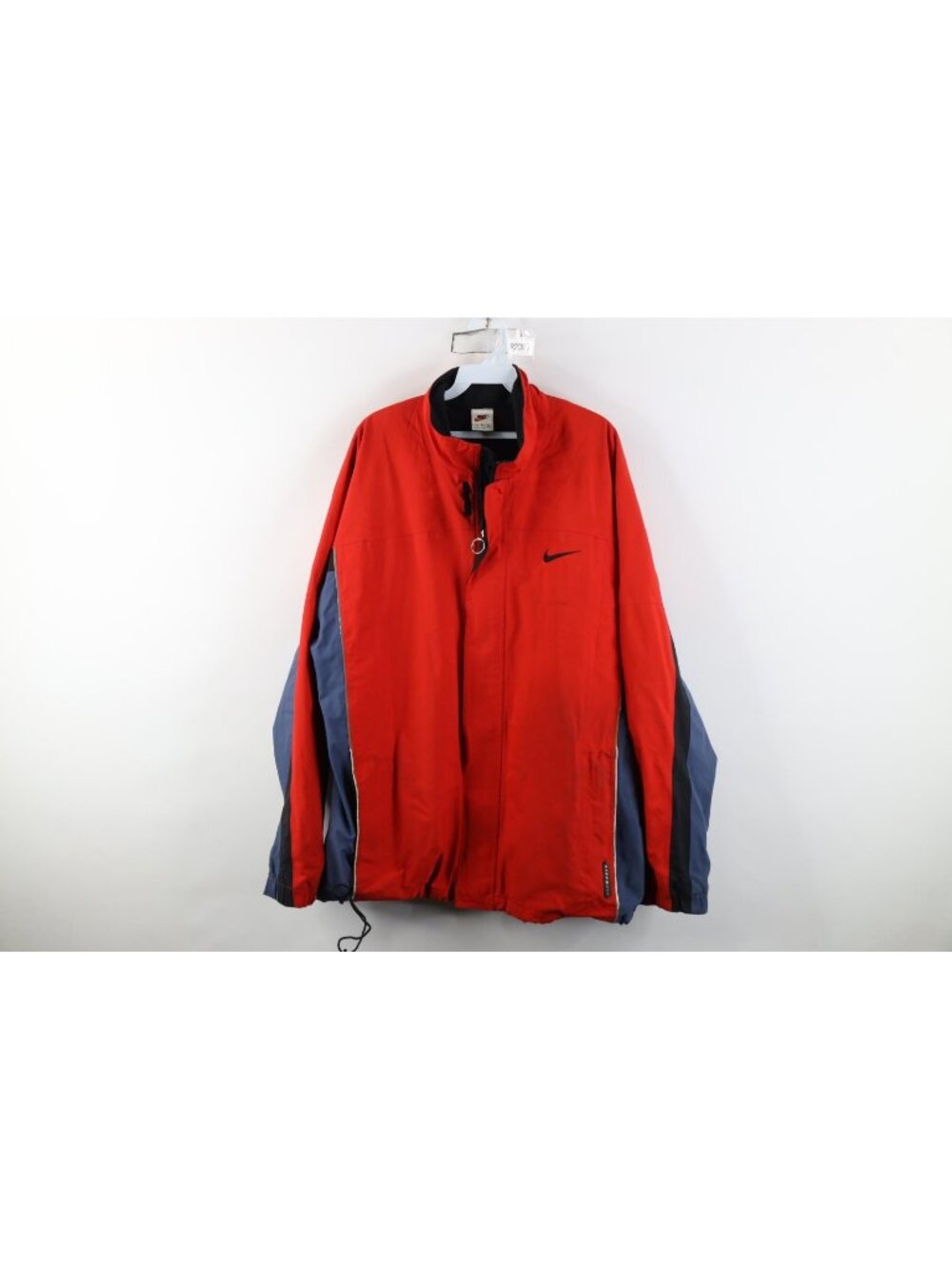 Vintage 90s Nike Mens Large Distressed Waterproof Color Block Rain Jacket Bomber